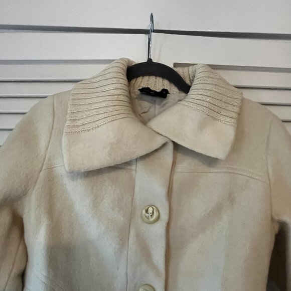 Fjord Fashion vintage jacket cream button 36 women Scandinavian wool Nordic - Picture 3 of 7